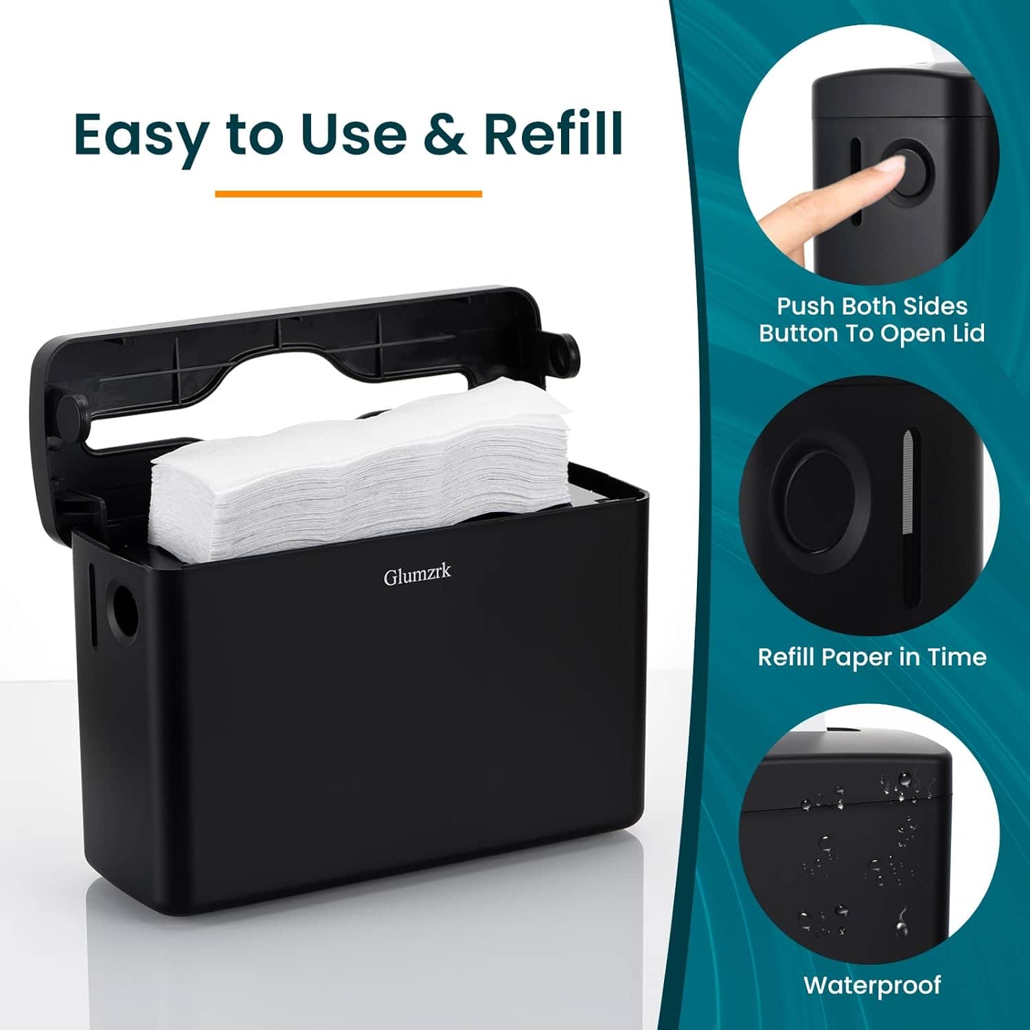 Countertop Paper Towel Dispenser Multifold Trifold C fold- Bathroom Commercial Hand Paper Towel Dispenser