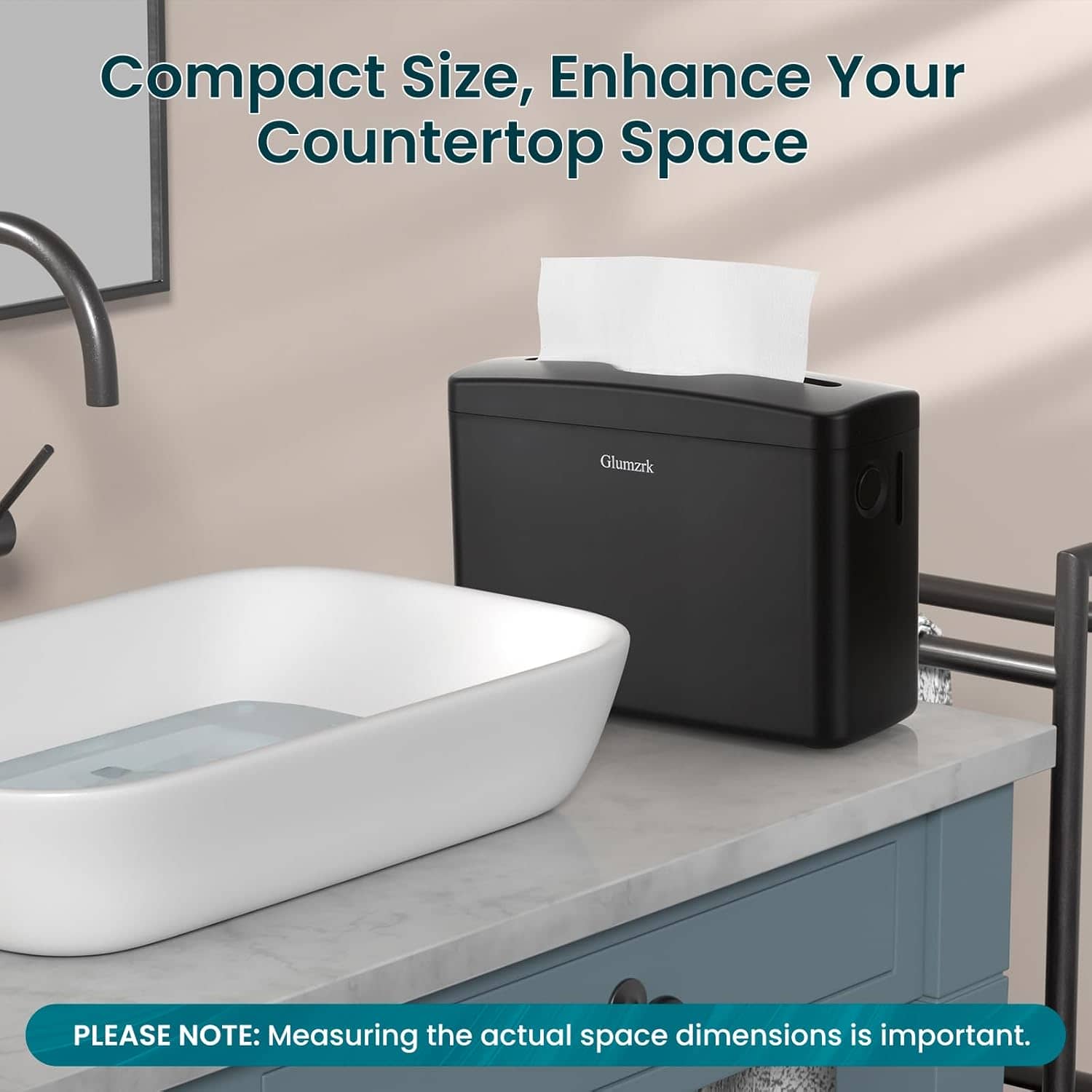 Countertop Paper Towel Dispenser Multifold Trifold C fold- Bathroom Commercial Hand Paper Towel Dispenser